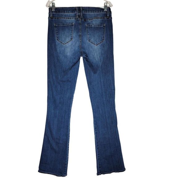 Alloy Apparel Women's Slim Bootcut Jeans Size 12 Medium Wash Blue Denim 29x36 - Picture 3 of 10